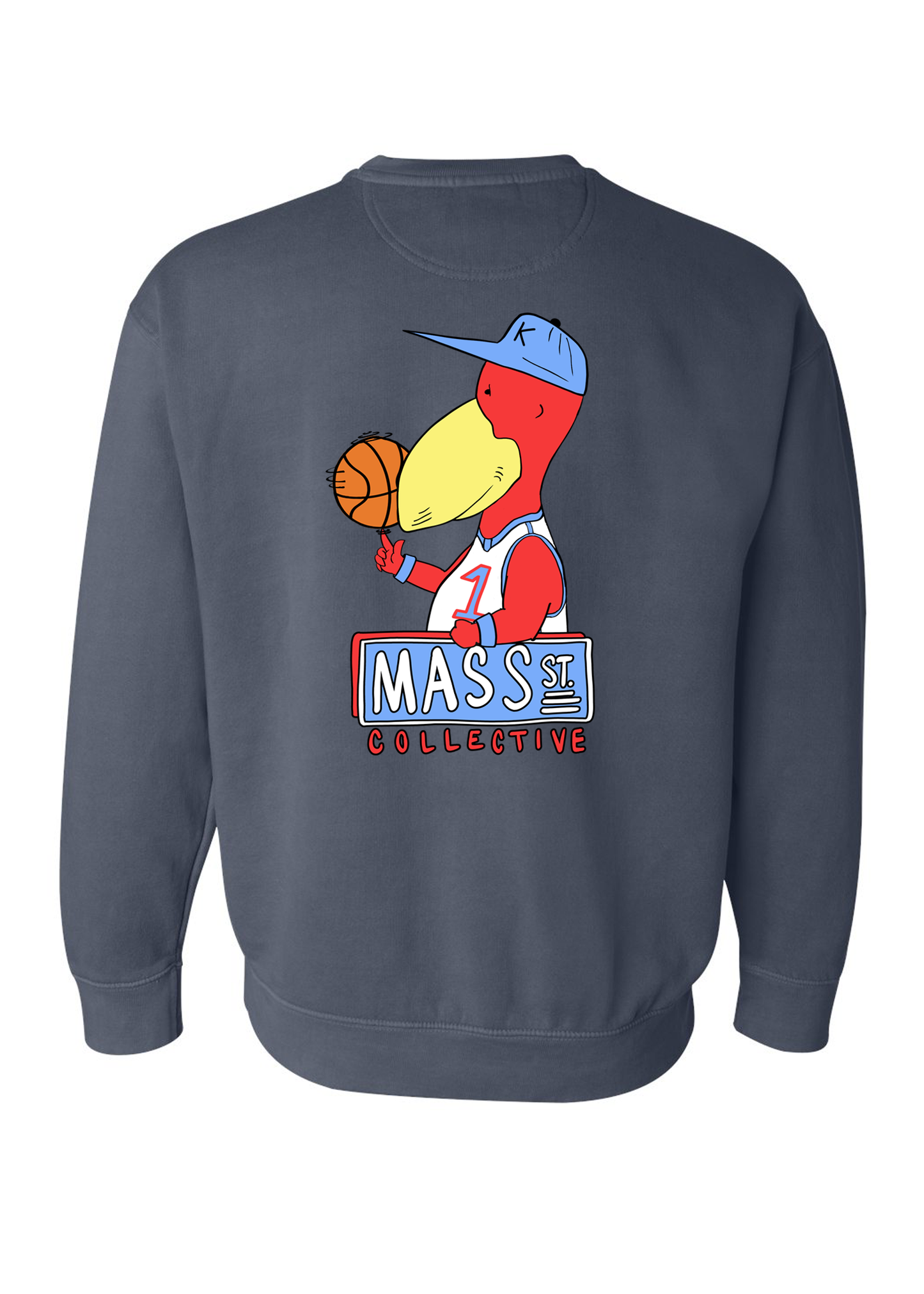 Mass St. Collective + Poppyhawk Basketball Crew Sweatshirt